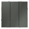 Миниатюра фото выключатель встраиваемый трехклавишный 10а voltum s70 vls030106 (титан) | 220svet.ru