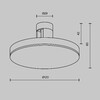Миниатюра фото трековый магинтный светодиодный светильник maytoni plato flarity tr152-1-7w3k-pt | 220svet.ru