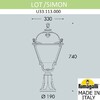 Миниатюра фото ландшафтный фонарь  fumagalli lot/simon u33.113.000.axh27 | 220svet.ru