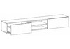 Миниатюра фото тв-тумба woodville лонгфорд белый / дуб вотан 563530 | 220svet.ru
