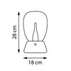 Миниатюра фото настольная лампа диммируемая 10w 3000k lightstar uovo iii 807904 | 220svet.ru