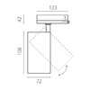 Миниатюра фото трековый трехфазный светильник 24w lightstar alta base a5246qt36g | 220svet.ru
