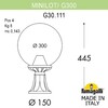 Миниатюра фото ландшафтный фонарь fumagalli minilot/g300. g30.111.000.aze27 | 220svet.ru