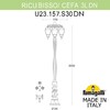 Миниатюра фото садово-парковый фонарь fumagalli ricu bisso/cefa 3l dn u23.157.s30.bxe27dn | 220svet.ru