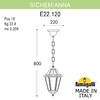 Миниатюра фото подвесной уличный светильник fumagalli sichem/anna e22.120.000.wxe27 | 220svet.ru