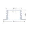 Миниатюра фото профиль встраиваемый с рассеивателем серебро 2м. ogm gm-08-12 | 220svet.ru