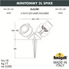 Миниатюра фото ландшафтный светильник fumagalli minitommy 2l spike  3m1.001.000.axu2l | 220svet.ru