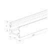 Миниатюра фото шинопровод накладной титан 2м elektrostandard line magnetic 85227/00 | 220svet.ru